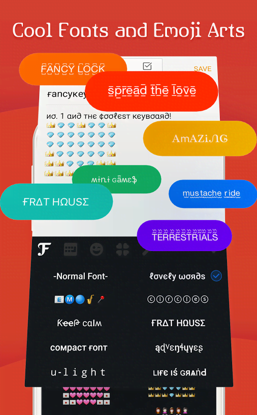 FancyKey Keyboard - Cool Fonts, Emoji, GIF,Sticker screenshot 2