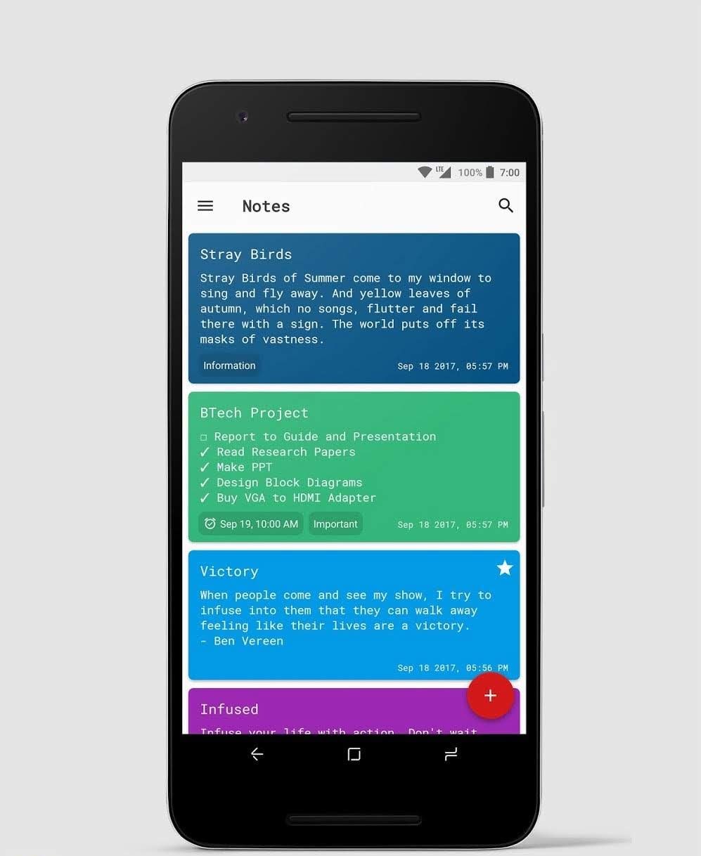 Material Notes screenshot 1