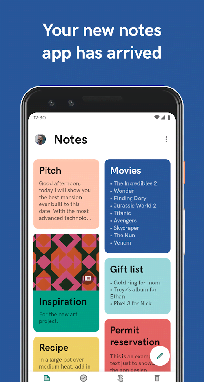 Lumine - Notes app screenshot 1