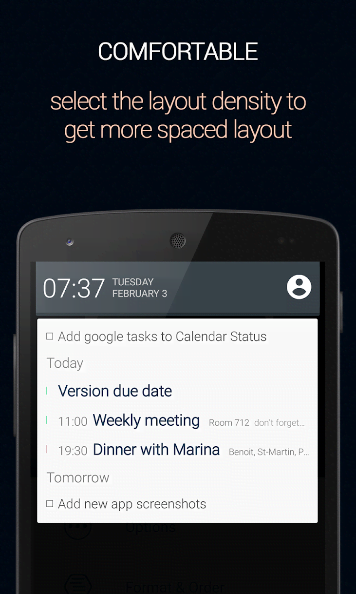 Calendar Status PRO screenshot 3