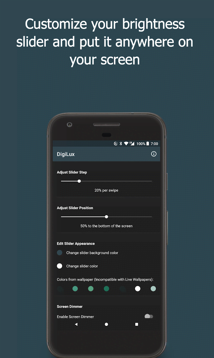 DigiLux: Fingerprint Gestures for Phone Brightness screenshot 1
