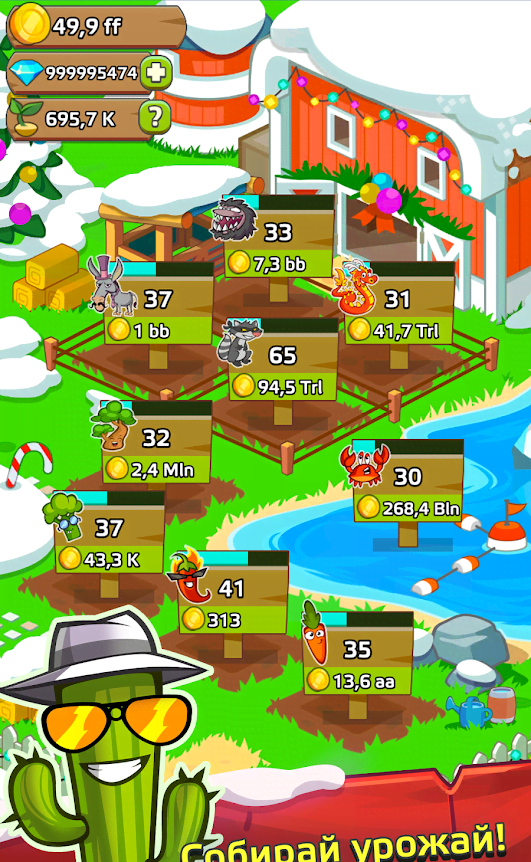 Farm and Click: Simple Farming Clicker gameplay screenshot 1