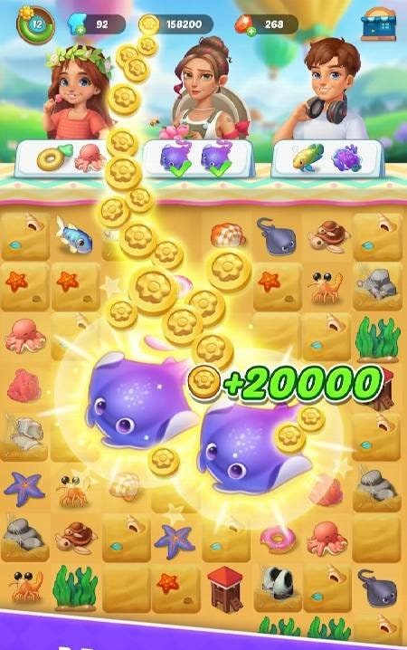 Seaside Escape : Merge & Story screenshot 2