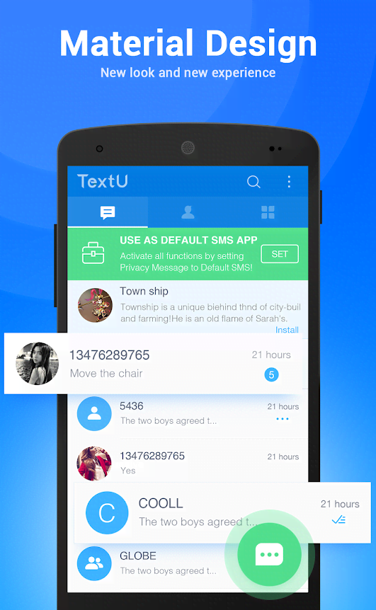 TextU Pro - Private SMS Messenger preview 2