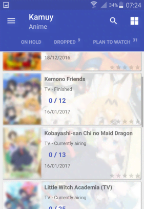 Kamuy - Anime / Manga Tracker screenshot 1