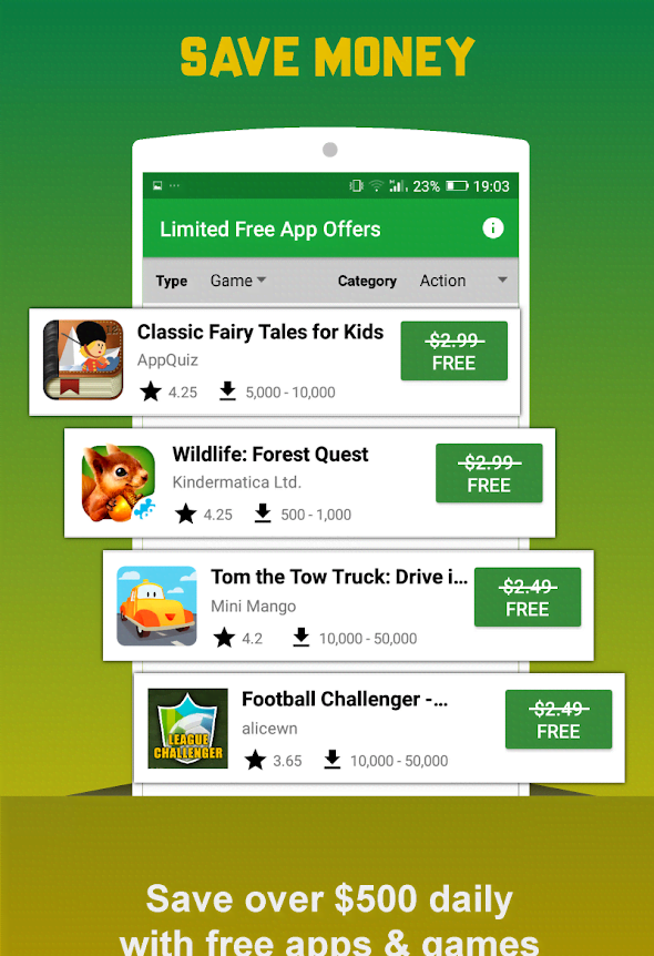 Limited free app offers screenshot 2