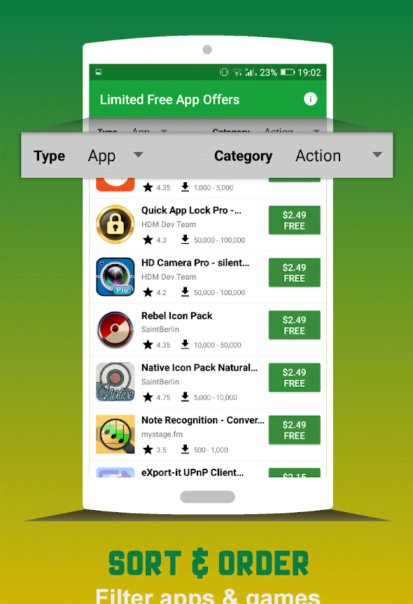 Limited free app offers screenshot 3