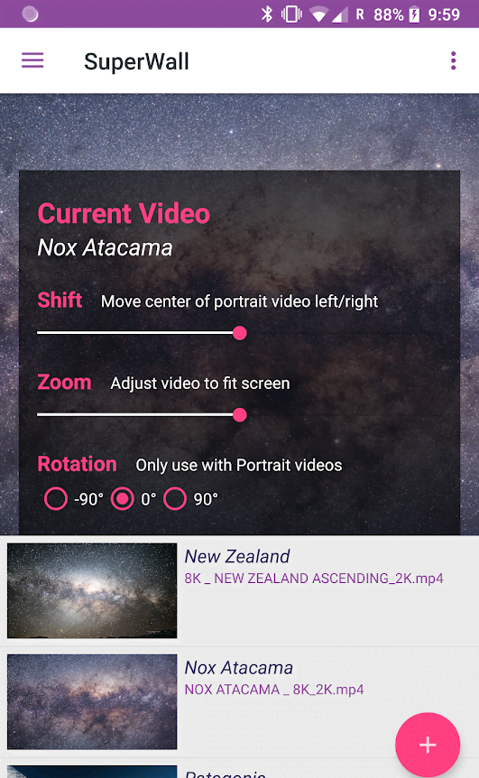 SuperWall Video Live Wallpaper screenshot 2