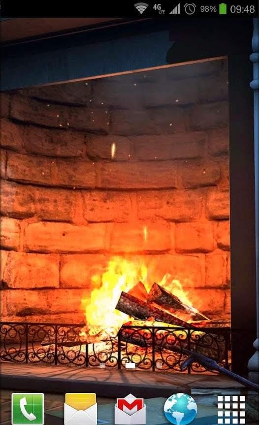 Fireplace 3D Pro lwp screenshot 4