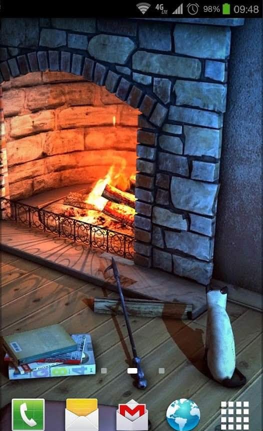 Fireplace 3D Pro lwp screenshot 3