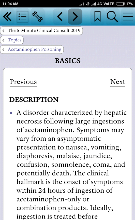The 5-Minute Clinical Consult 2019 screenshot 2