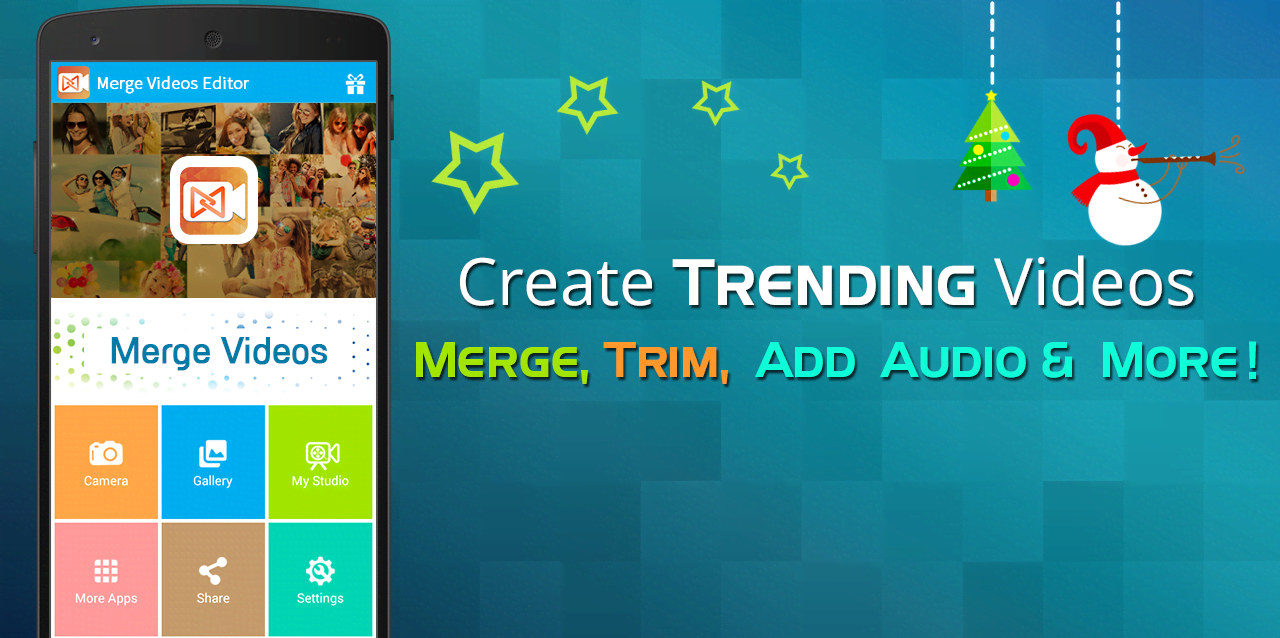 Merge Video Editor Join Trim screenshot 1
