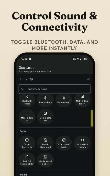 Flow: Action Center - Gestures screenshot 2
