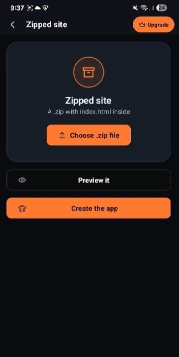 HTML to APK Builder - ZIP APK screenshot 4