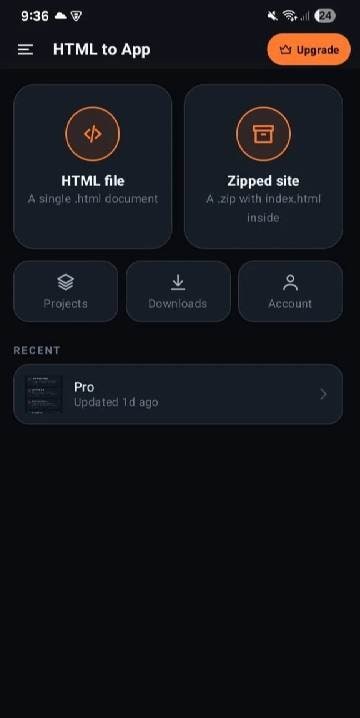 HTML to APK Builder - ZIP APK screenshot 1