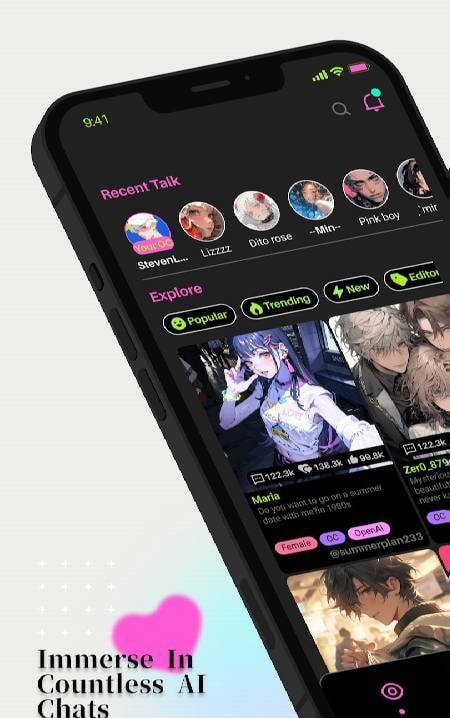 Crushon AI: AI Friend Chat screenshot 1