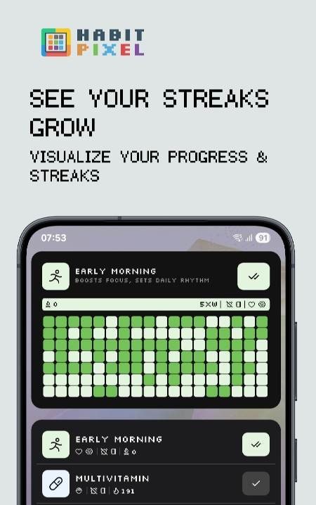 Habit Pixel: Streak Tracker screenshot 2