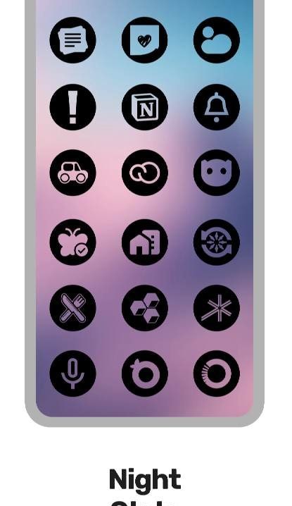 Night Void Icon Pack screenshot 3