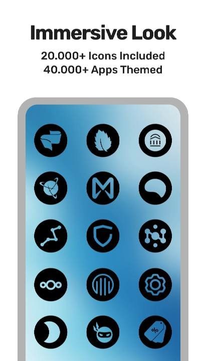 Night Void Icon Pack screenshot 2
