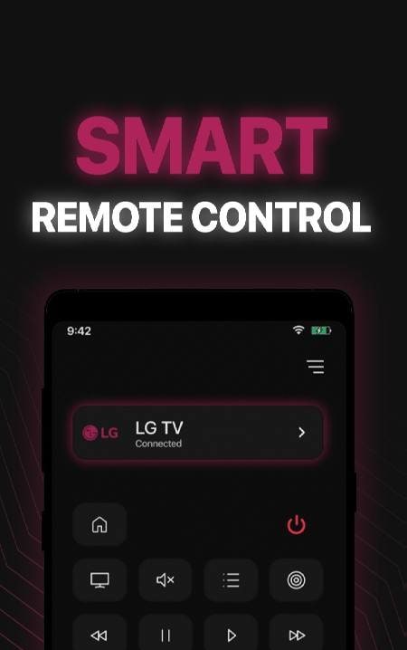 First screenshot of the LG TV Remote app