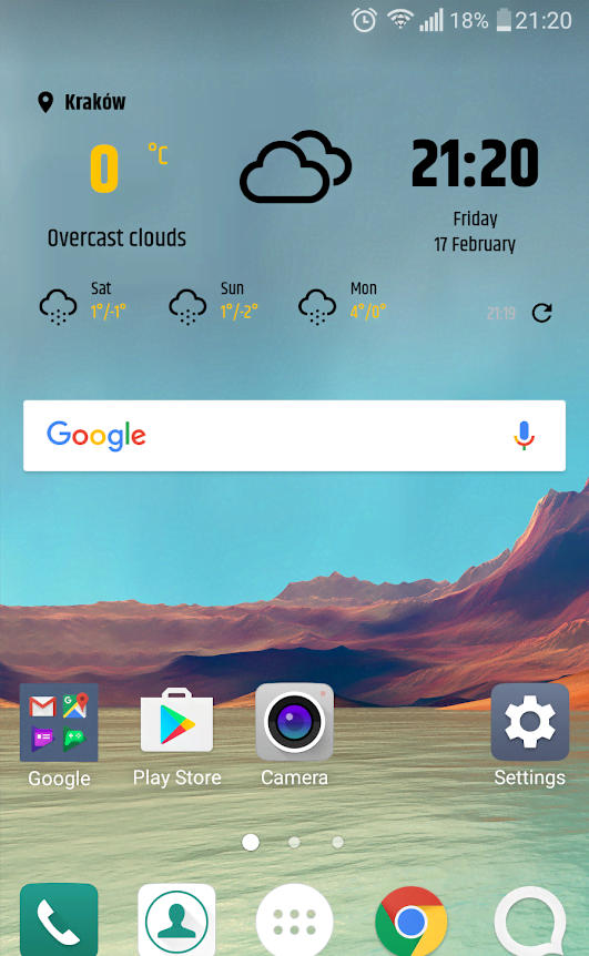Simple Weather & Clock Widget Screenshot 2