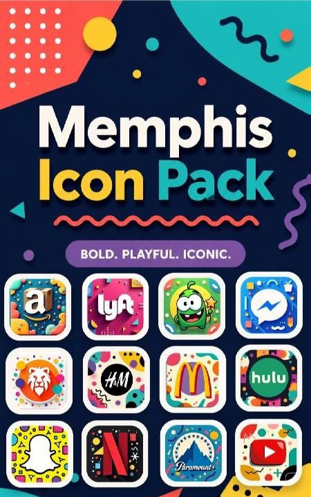 Memphis Icon Pack preview 1