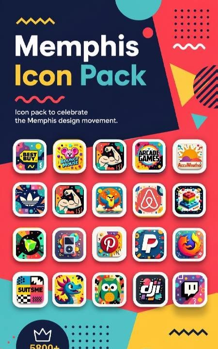 Memphis Icon Pack preview 3
