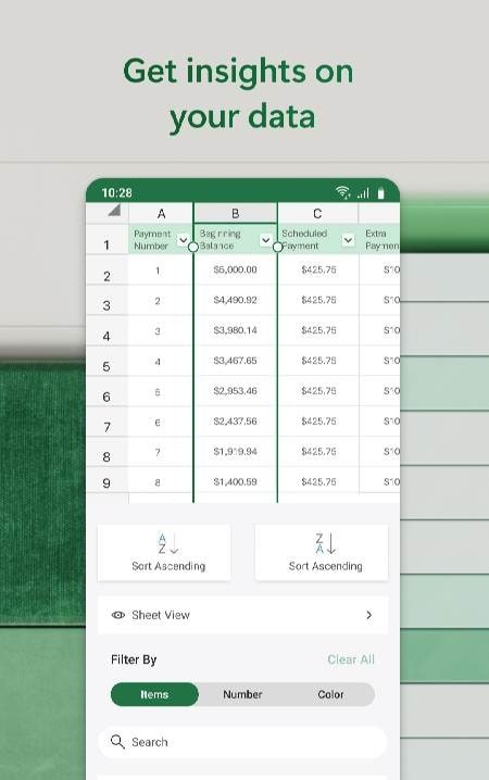 Microsoft Excel: Spreadsheets screenshot 2