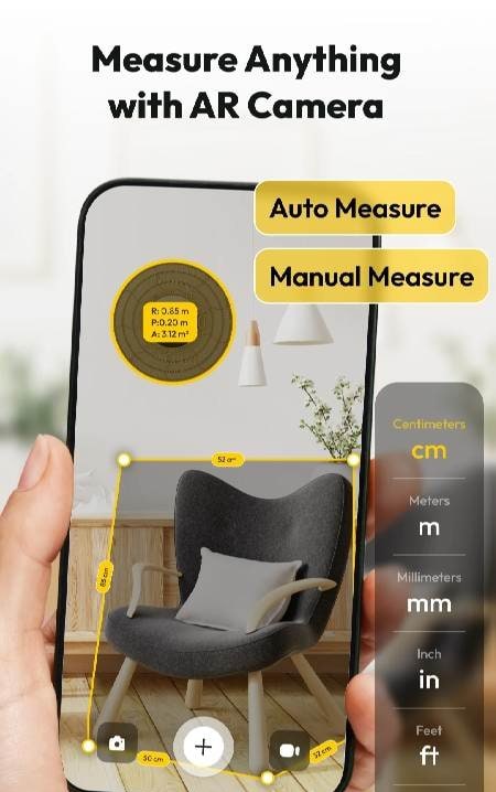 AR Ruler: Tape Measure screenshot 1