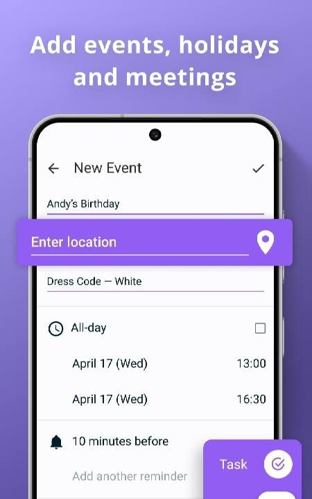 Simple Calendar Planner 2026 app preview 4