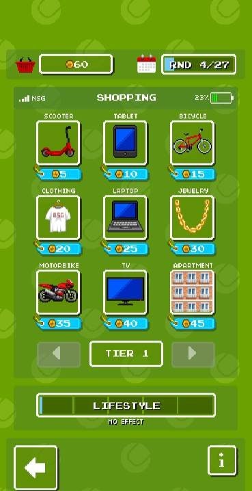 Retro Slam Tennis character customization