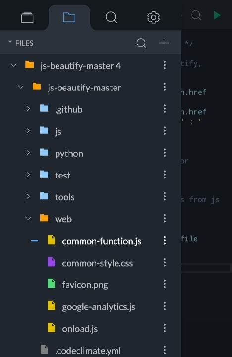 Spck Code Editor / JS Sandbox / Git Client Screenshot 3