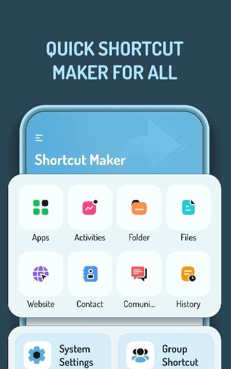 Mobile Shortcut Maker for All screenshot 1