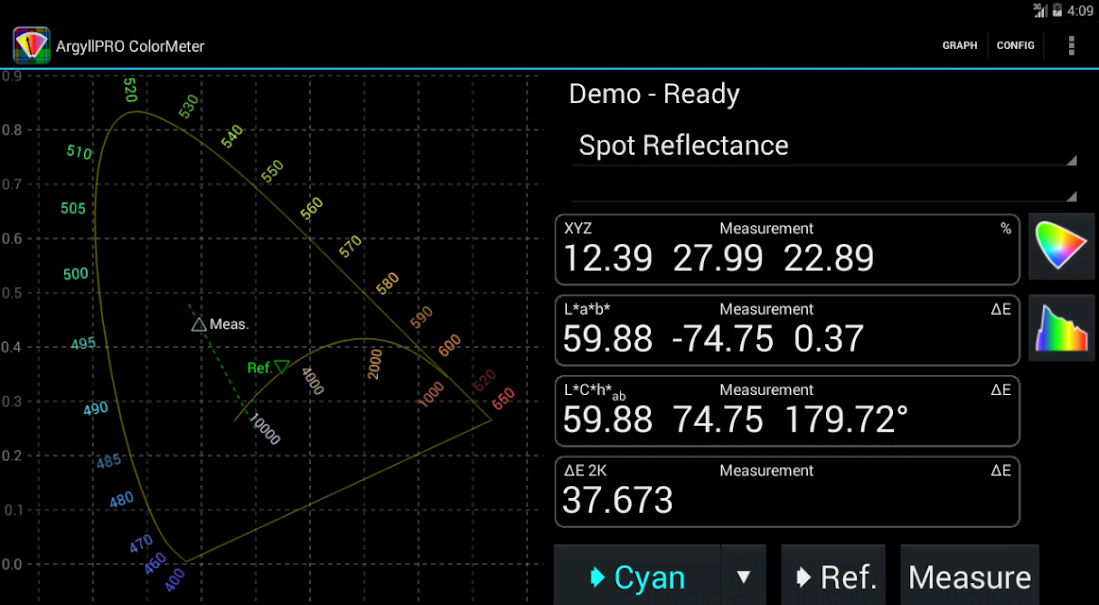 ArgyllPRO ColorMeter screenshot 3