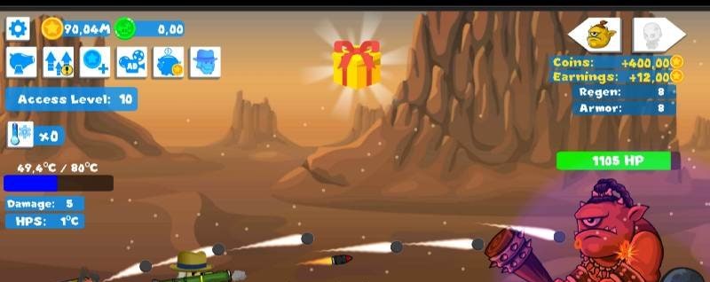 Idle Cannon Quest: Tap Clicker screenshot 2