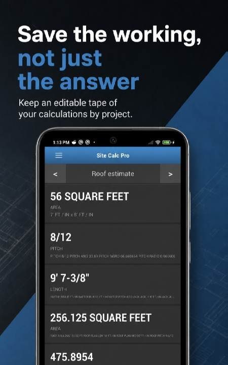 Site Calc Pro screenshot 2