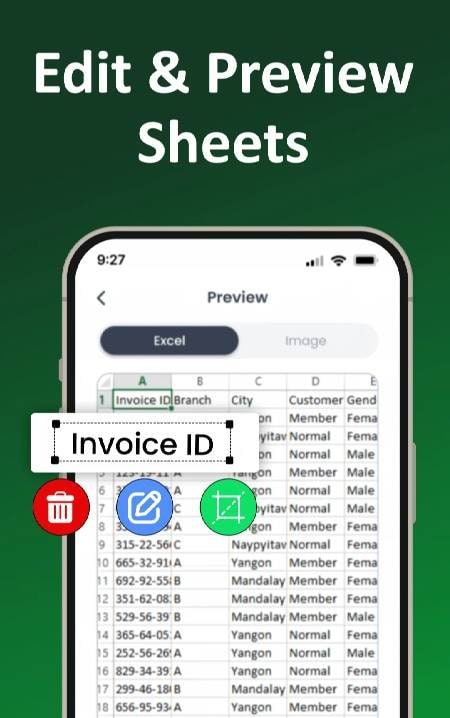 Image to Excel Converter－XLSX screenshot 4