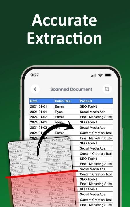 Image to Excel Converter－XLSX screenshot 3