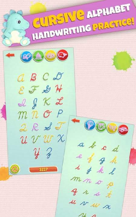LetraKid Cursive: Alphabet Letters Writing Kids screenshot 1