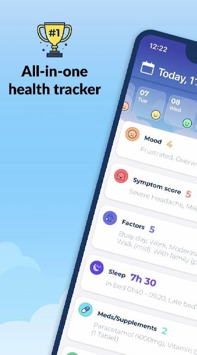 Bearable - Symptoms & Mood Tracker screenshot 2