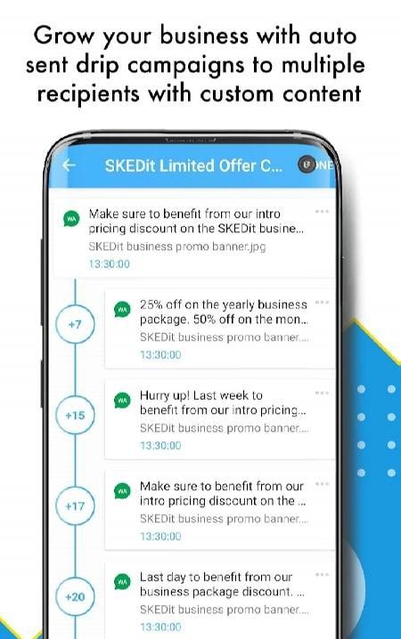 SKEDit: Plan WhatsApp Telegram screenshot 3