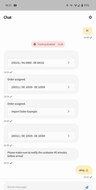 IMPARGO DriverApp Screenshot 3