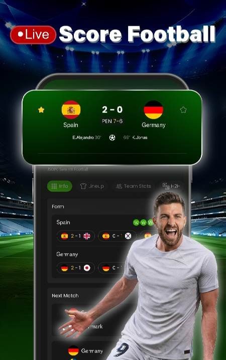 Live Score: Football Match screenshot 2