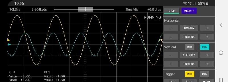 Scoppy - Oscilloscope screenshot 1