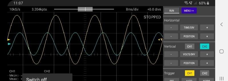 Scoppy - Oscilloscope screenshot 4