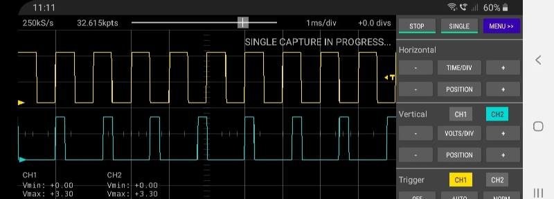 Scoppy - Oscilloscope screenshot 2