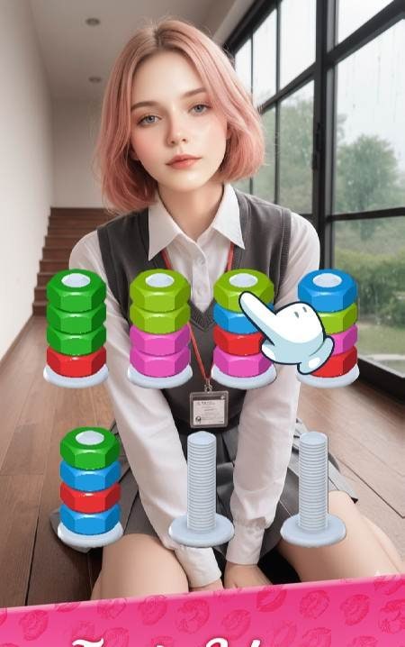 Romance Onet: Screw Puzzle gameplay screenshot 2
