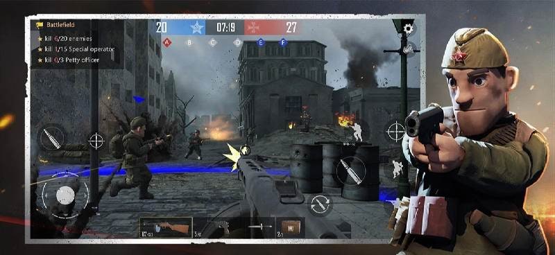 World War 2: Heroes Shoot Game screenshot 1