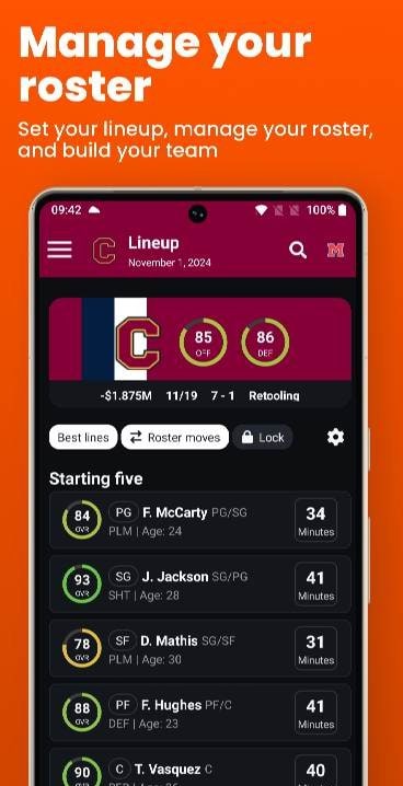 Basketball Legacy Manager 26 screenshot 1