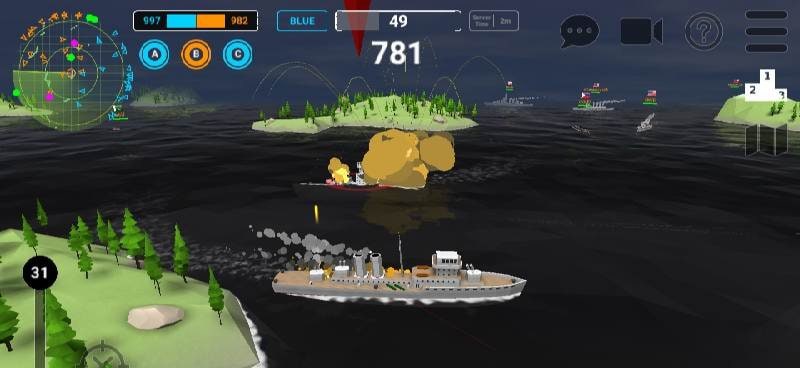 Ships of Glory: Warship Battle - Gameplay screenshot 1